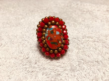 Carica l'immagine nel visualizzatore di Gallery, Anello ovale pietre e cristalli